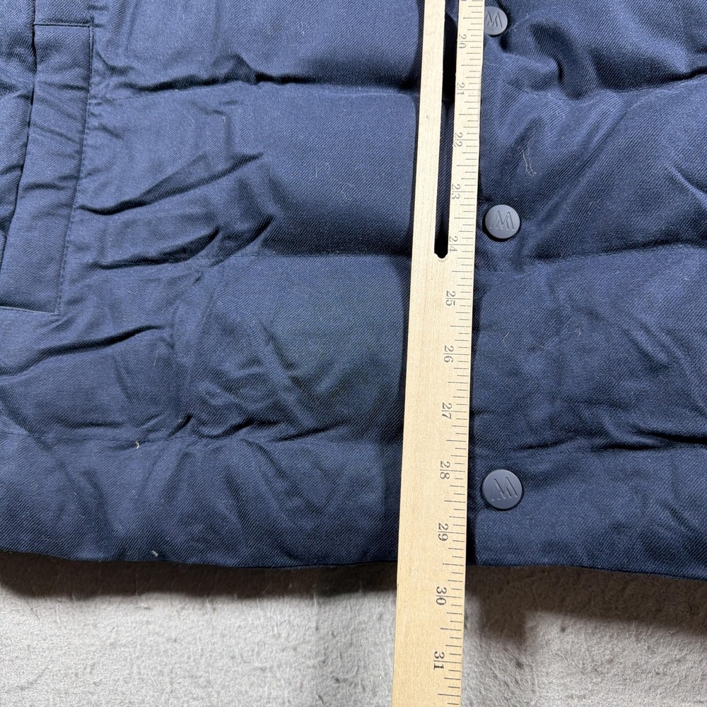 Mizzen+Main Vest Mens XL Blue Quilted Snap Front Puffer Insulated 10W-0339 - Picture 5 of 9
